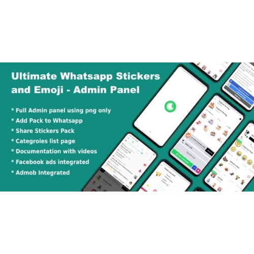 Whatsapp Telegram Signal Stickers and Animated Stickers with Admin Panel Nulled