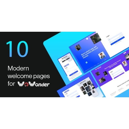 Wonderful The Ultimate Welcome Page Themes For WoWonder Nulled 1Motion in backgrounds