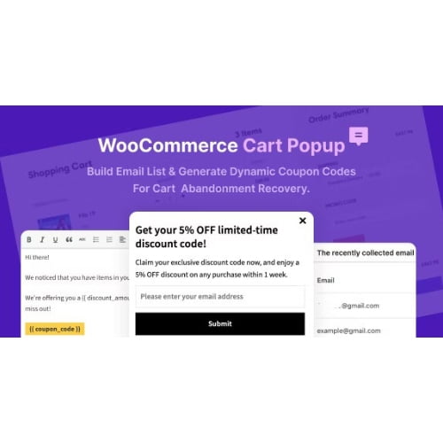 WooCommerce Cart Popup For Cart Abandonment Recovery
