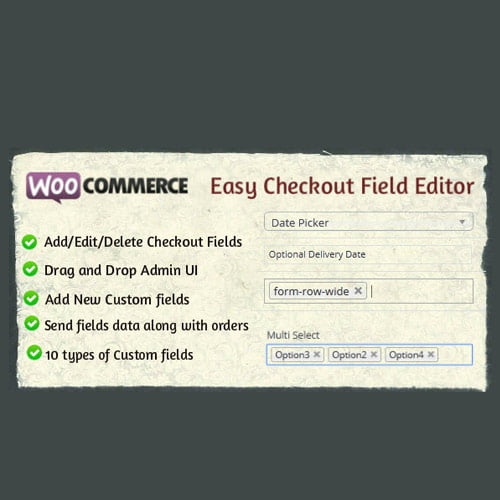 WooCommerce Easy Checkout Field Editor 1
