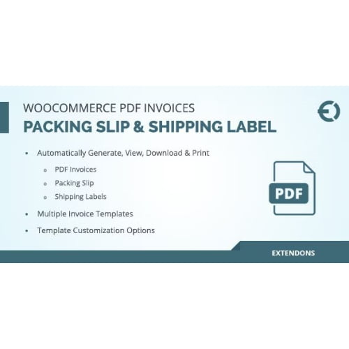 WooCommerce PDF Invoice Packing Slip Shipping Label
