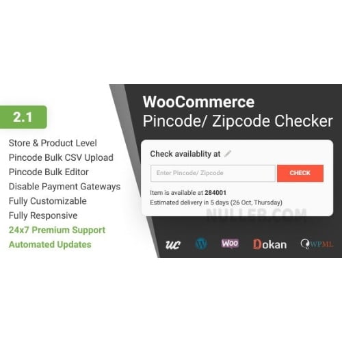 WooCommerce Pincode Zipcode Checker