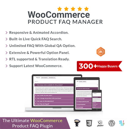 WooCommerce Product FAQ Manager
