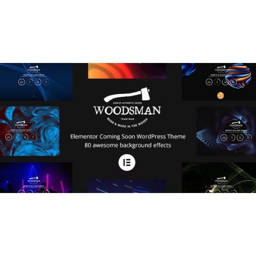 Woodsman Elementor Coming Soon WordPress Theme