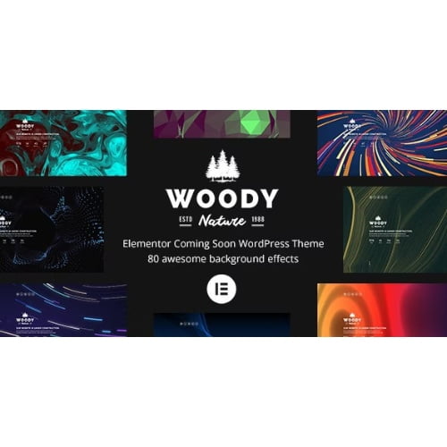 Woody Elementor Coming Soon WordPress Theme