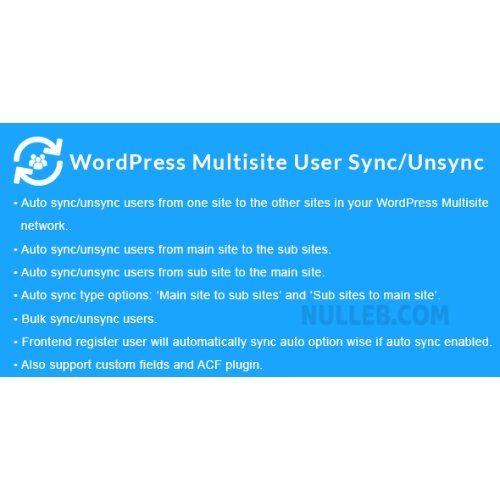 WordPress Multisite User Sync Unsync