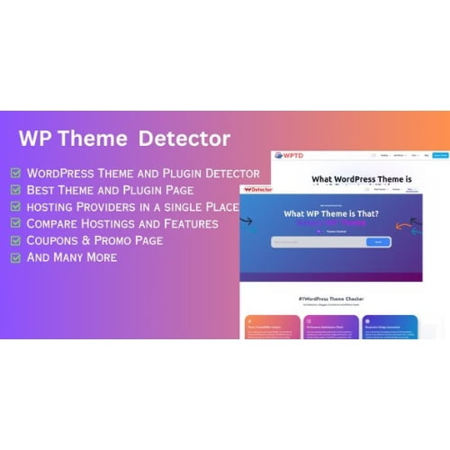 WordPress Theme Detector and Web Hosting Comparison React NextJS script