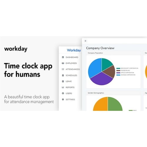 Workday Time Clock Application For Employees Nulled 3