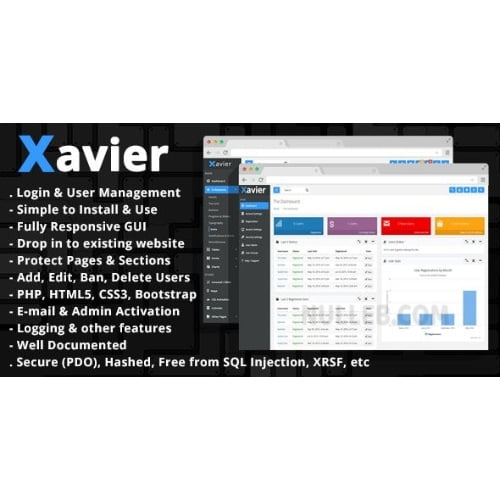 Xavier PHP Login Script User Management Admin Panel