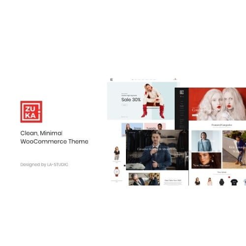 Zuka Clean Minimal WooCommerce Theme