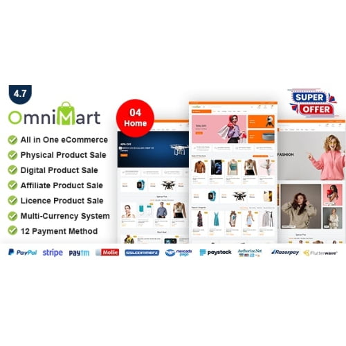 eCommerce CMS Laravel eCommerce script Premium Nulled