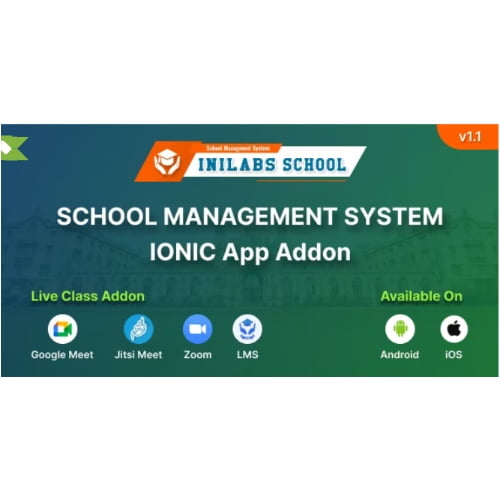 iNiLabs School Android App Ionic Mobile Application Free Download