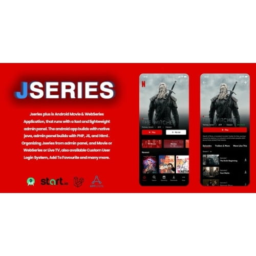 jserie Movies TV Series Anime With Laravel Admin Panel Nulled