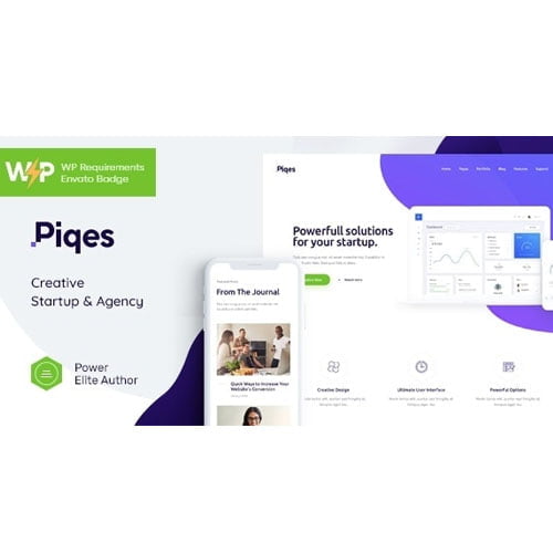 Piqes | Creative Startup & Agency WordPress Theme