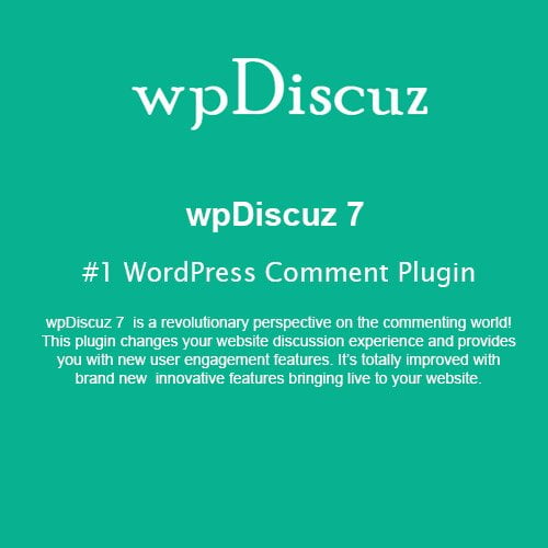 wpDiscuz 1 WordPress Comment Plugin