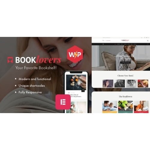 Booklovers Publishing House Book Store WordPress Theme RTL