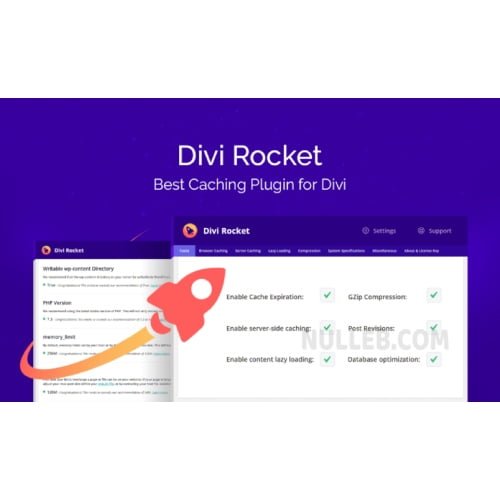 Divi Rocket Caching Plugin for Divi WordPress nulled