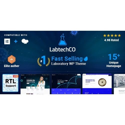 LabtechCO Laboratory Science Research WordPress Theme