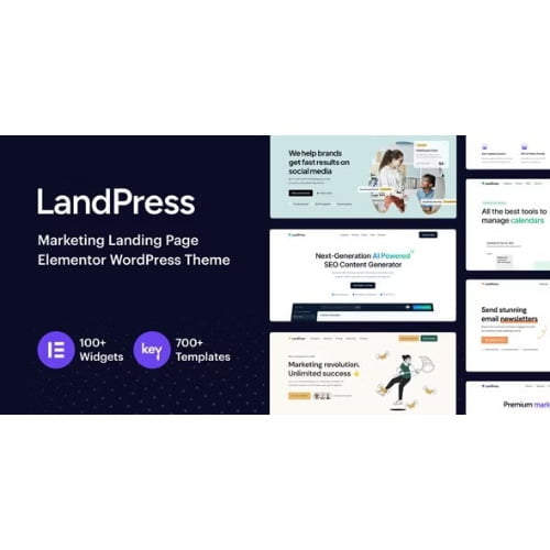LandPress Marketing Landing Page Elementor WordPress Theme