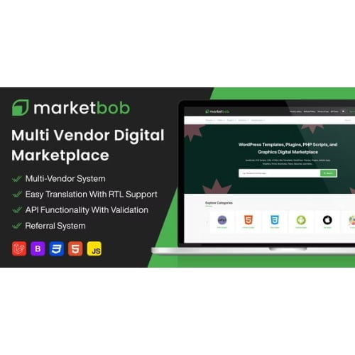Marketbob Multi Vendor Digital Marketplace