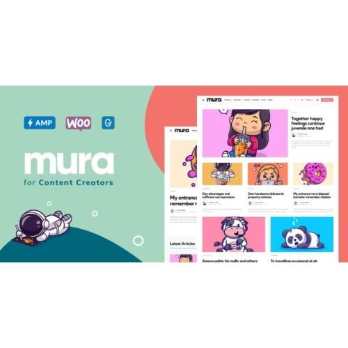 Mura WordPress Theme for Content Creators