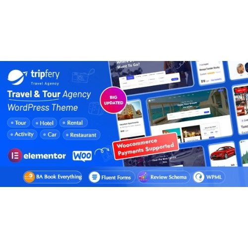 Tripfery Travel Tour Booking WordPress Theme