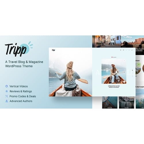 Tripp Travel Blog Magazine WordPress Theme