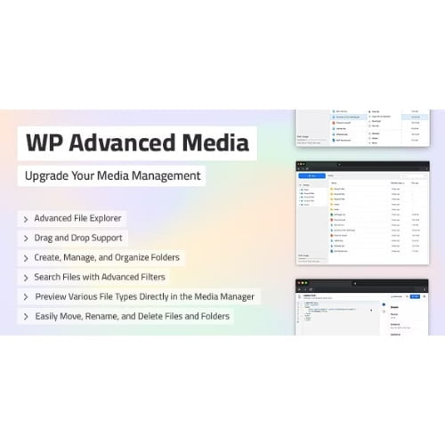 WP Advanced Media Powerful File Management for WordPress