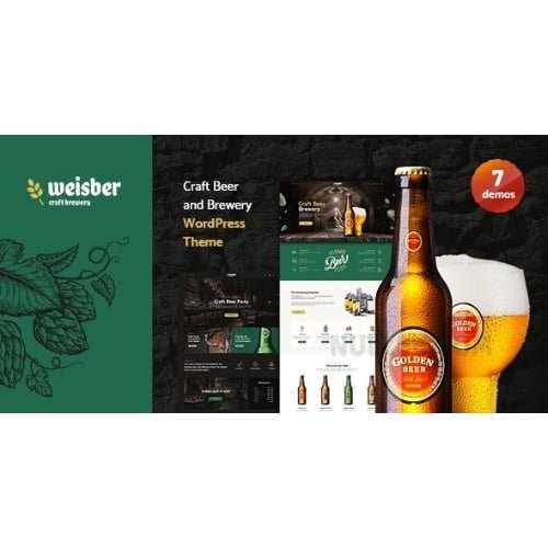Weisber Craft Beer Brewery WordPress Theme