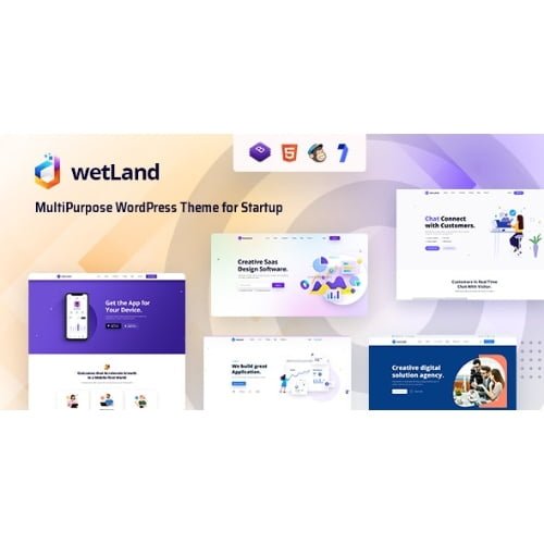 Wetland MultiPurpose WordPress Theme for Startup