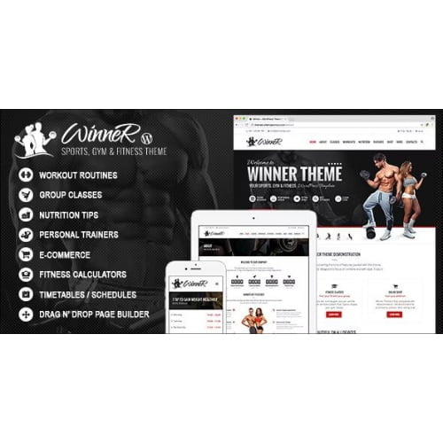 Winner Fitness Gym WordPress Theme